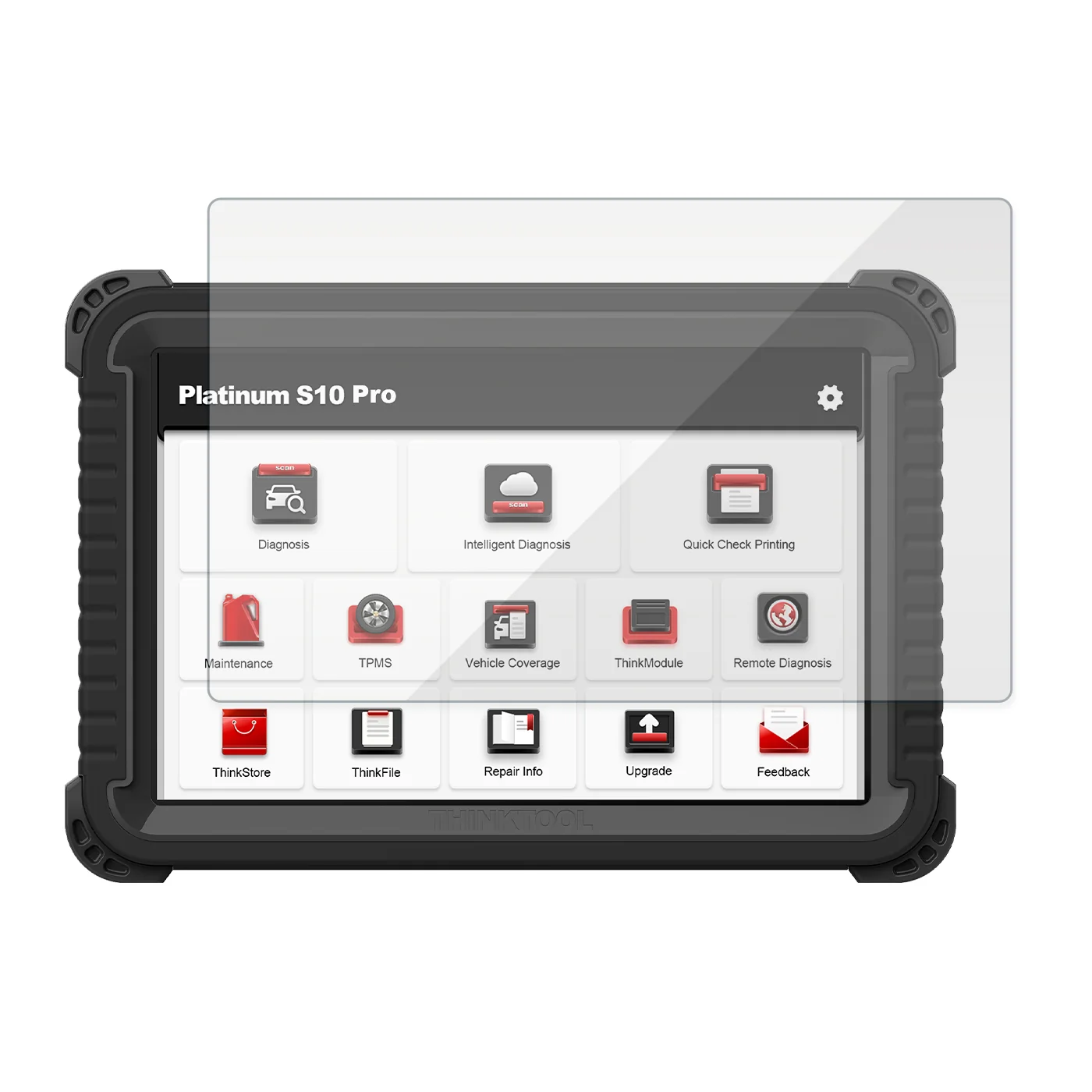 Thinkcar 10" Screen Protector For Vehicle Diagnostic Scanner Thinkcar Platinum S10 CAN FD, S10 PRO, Ultra X10 (1 Qty) - Image 3