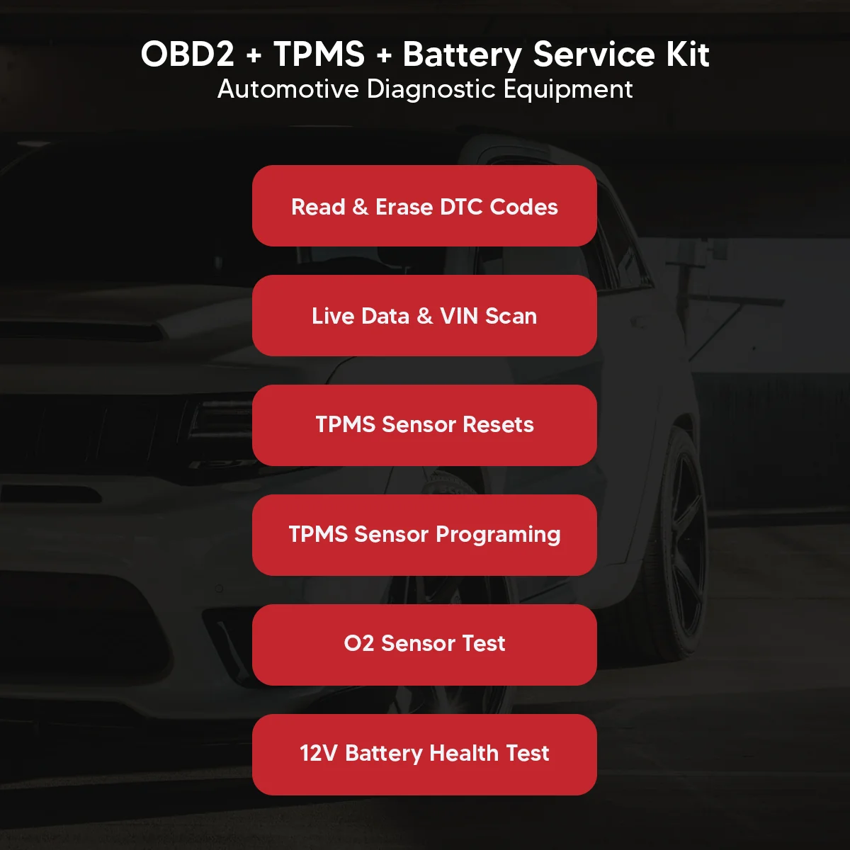 Thinkcar All-In-One Service Kit - OBD2 Scanner TPMS Automotive Diagnostic Equipment Test Tools - Image 3