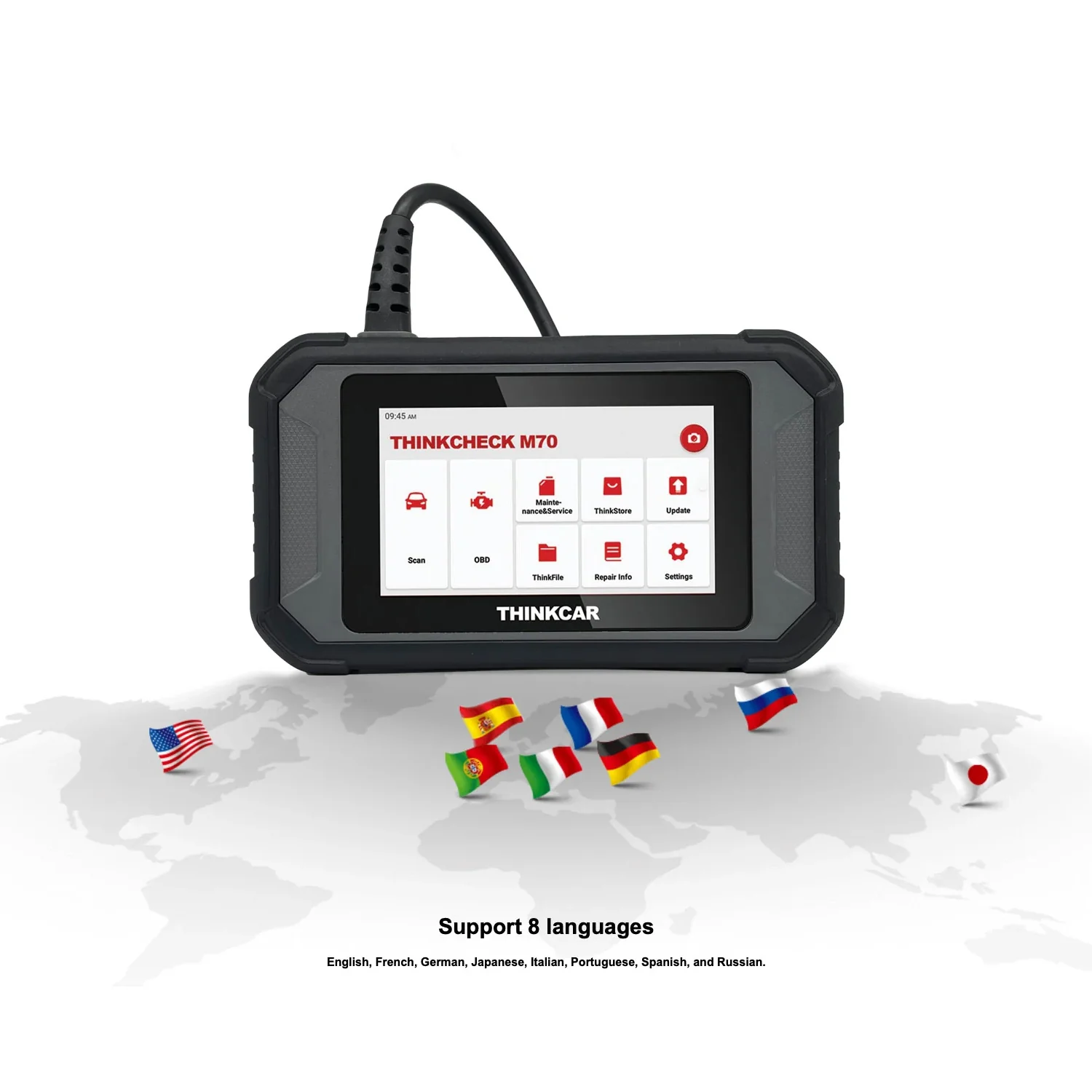 Thinkcar THINKCHECK M70 5-Inch Full System OBD2 Scanner Car Code Reader Tablet Comprehensive Vehicle Diagnostic Scan Tool - Image 14